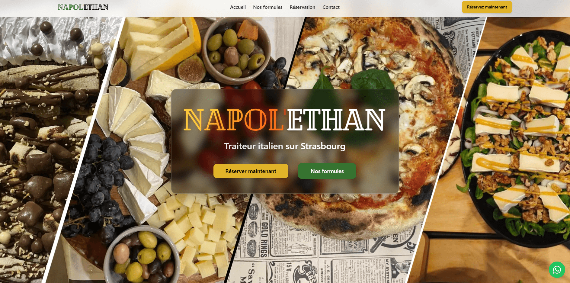 Aperçu du site Site vitrine Napol'Ethan